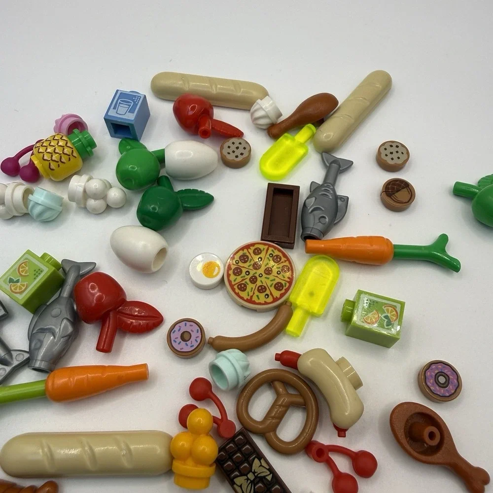 LEGO Piece Minifigs Friends Lego Food Accessories Lot of 50 pieces 005 - Picture 3 of 5